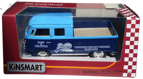 Машинка Kinsmart WV BUS Double-Cab 1963 рік KT5387W, KT5396W