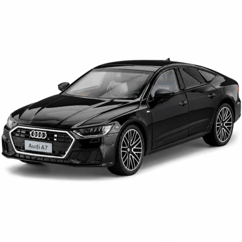 Машинка Автоэксперт Audi A7 черная 20см двери свет звук  1904-17