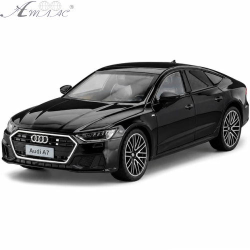 Машинка Автоексперт Audi A7 чорна 20см двері світло звук 1904-17