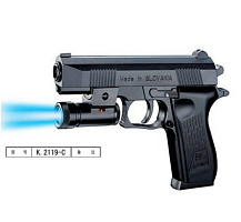 Игрушка Пистолет с лазерным прицелом под пульки  2119-С