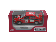 Машинка Kinsmart Mitsubishi Lanser, спорт, красная  KT5048W