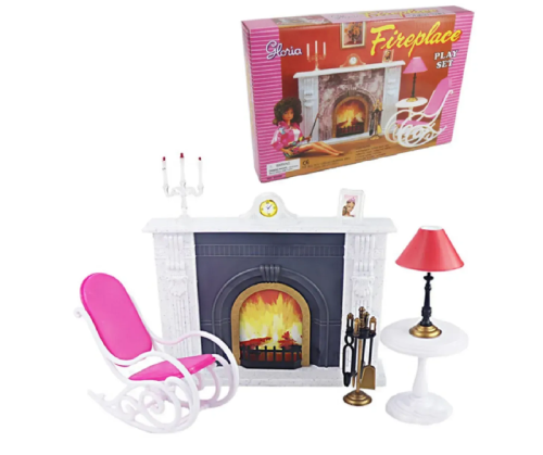Игрушка Кукольная Мебель набор Gloria Камин в гостинной  96006 