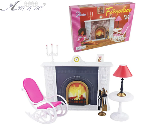 Іграшка Лялькові меблі набір Gloria Камін у вітальні  96006