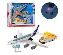 Игрушка Набор Аэропорт самолет с трап-машиной в коробке  747-30А