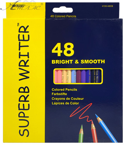 Карандаши цветные Marco Superb Writer 48 цветов шестигранные 4100-48СВ