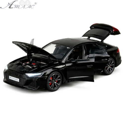 Машинка Автопром Audi RS7 Sportback чорна метал світло звук 20см  AP7754 фото 2