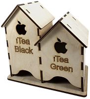 Будинок для Чаю Подвійний 20 х 10 х 18 см AS-4246, F-0110