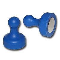 Магнит неодимимовый Пешка для доски 19х25мм 1шт Синий  07478