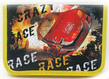 Пенал шкільний JO Crazy Race 1 відділення, 2 відворота, на блискавці DH-18292