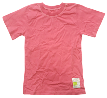 Футболка для дівчинки однотонна рожева р.134 мікс 12885