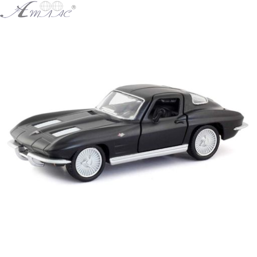 Машинка Techno Drive Chevrolet Corvette Split Window 1963 рік чорний матовий  250411U