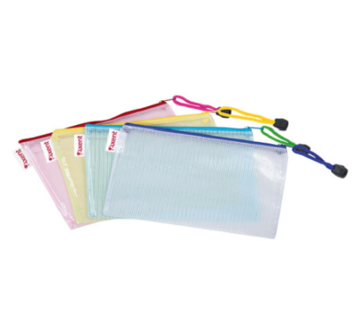 Папка на молнии Axent полупрозрачная DL микс 1408-00-А 