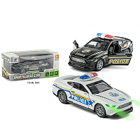 Машинка Die-CastCar Полиция свет звук  K175B9