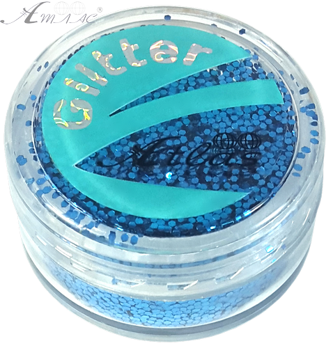 Блискітки (Гліттер) великі Атлас 3 гр - Блакитний AS-2403