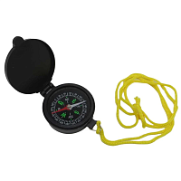 Брелок Компас пластик 4см складний Чорний на шнурку  13974