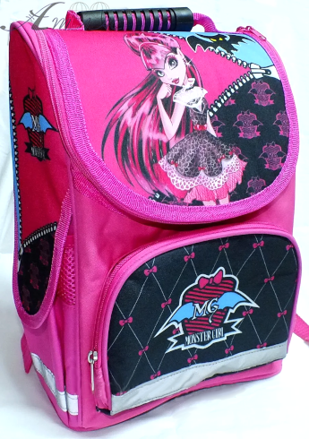 Ранець ортопедичний Smile Monster Girl рожево-чорний 974697