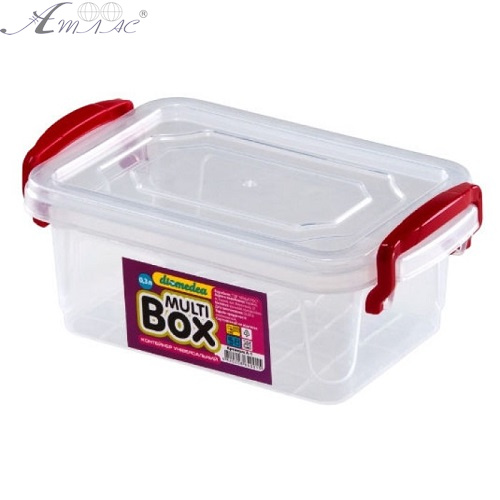 Контейнер харчовий з ручками  0,3 л 11,5*8,5*5 см пластик А-1