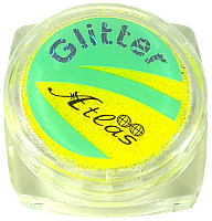Блестки (Глиттер) мелкие Флуоресцентные Атлас 2 гр - Желтый AS-2393