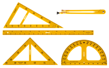 Набор Геометрический школьный для доски 5 предметов 8308-5