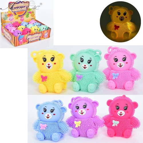 Іграшка Силіконова тягучка Ведмедик світло 9см 11458 Іграшка Силіконова тягучка Ведмедик світло 9см 11458