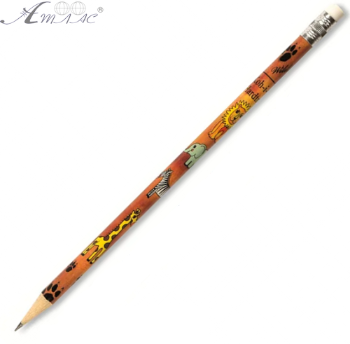 Олівець графітний Koh-i-noor 1231 HВ, з гумкою Сафарі 30303 Олівець графітний Koh-i-noor 1231 HВ, з гумкою Сафарі 30303