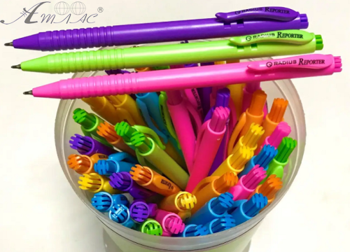 Ручка шариковая Reporter Radius автомат синяя  07141 фото 2