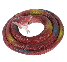 Игрушка силиконовая антистресс Змея Кобра Светло - Коричневая в пятнах 65 см  02059