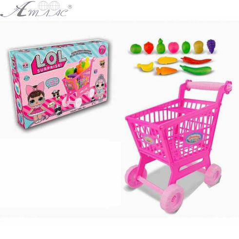 Іграшка Пластикова Візок із супермаркета з овочами, маленький  ТМ851