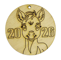 Фигурка Лошадка № 10 у круглому колі d = 6,5 см  AS-4380