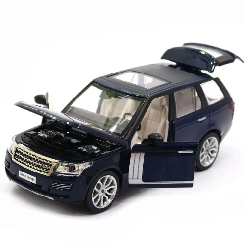 Машинка Автопром Land Rover Range Rover IV синяя металл свет звук 19см  68263А фото 2