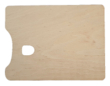 Палітра № 25 дерево, не промаслена, прямокутна 38*28см  AS-4975