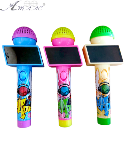 Іграшка Мікрофон Музичний зі світлом 19 см  1009