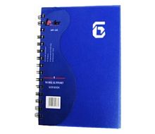 Блокнот-спіраль А5 пластикова обкладинка 150 арк 6 роздільників SPPA5-150