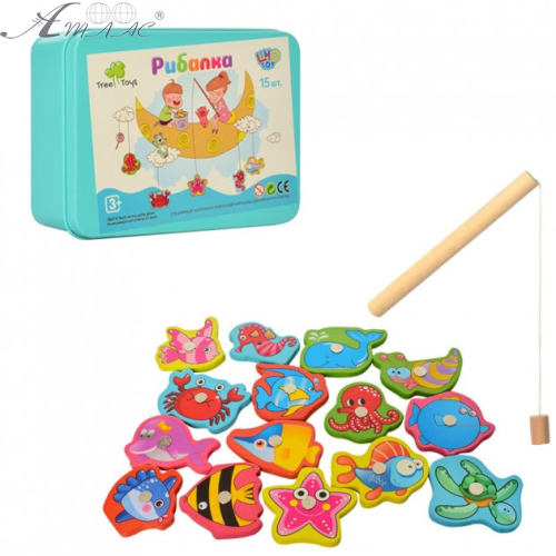 Іграшка Рибалка у металичному пеналі 125*95*45мм. 12953 Іграшка Рибалка у металичному пеналі 125*95*45мм. 12953