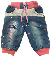 Джинси на хутрі для дівчинки р. 6-24 міс 13119