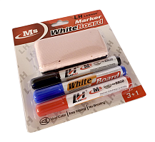 Маркер сухостираемый Набор 3шт MS 3 маркера и губка   8802