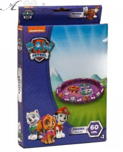Бассейн мини надувной Щенячий патруль  круглый диаметр 60 см A-Toys  LA-2210 фото 2