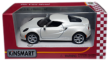 Машинка Kinsmart Alfa Romeo 4C 2013 г KT5366W