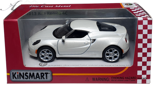 Машинка Kinsmart Alfa Romeo 4C 2013 г KT5366W