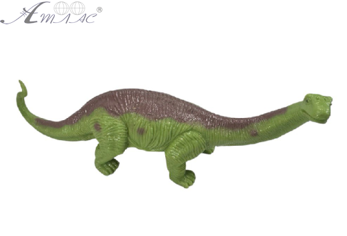 Іграшка силіконова антистрес, Динозавр зелений з фіолет смугою 22см  14012