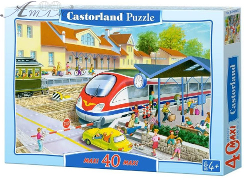 Игрушка Пазл 40 Maxi, 59 х 40 см Castorland Вокзал B-040032 Игрушка Пазл 40 Maxi, 59 х 40 см Castorland Вокзал B-040032