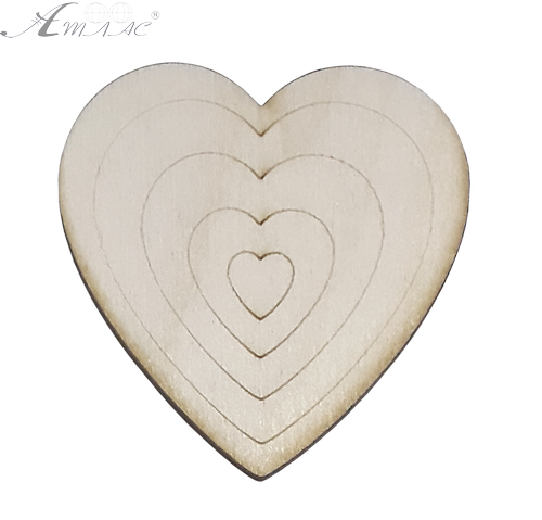 Фігурка фанерна - Серце 5 в 1, 6 х 6 см AS-4710, В-0334