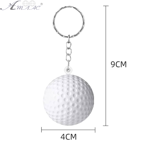 Брелок Мяч для Гольфа 4 см мягкий плавающий  08738      