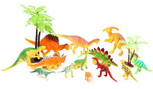 Іграшка Набір Тварини Динозаври 14 шт з підвіскою BF6907