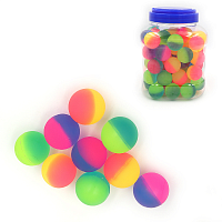 Игрушка Мяч попрыгунчик 3,2 см неон двойной  9533-3,2