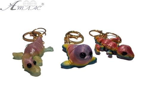 Брелок 3D мікс форм 6 см 122682