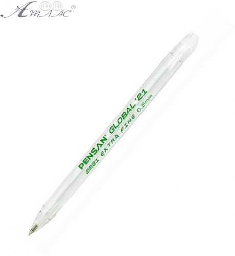Ручка шариковая 0,5 мм Global Pensan Зеленая 2221