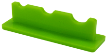 Підставка під три пензлика, Зелений пластик AS-0059