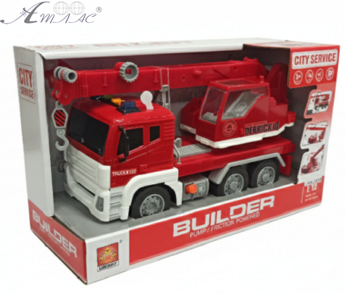 Іграшка Машинка City Service Будівельний Кран 32 см  WY812C фото 2