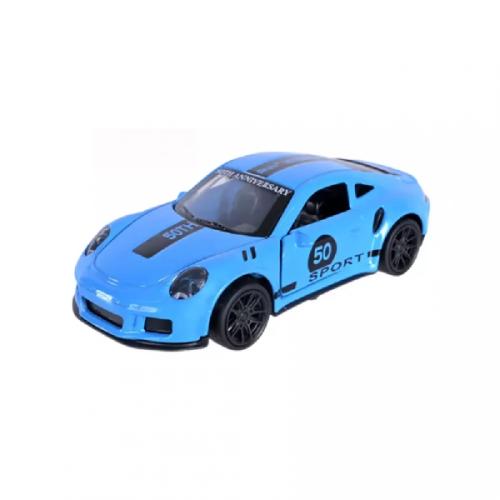 Машинка Автопром Porsche 911 10см Голубая металл  00303